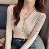 New bottoming shirt women's inner wear autumn and winter knitted sweater casual versatile soft waxy sweater top women