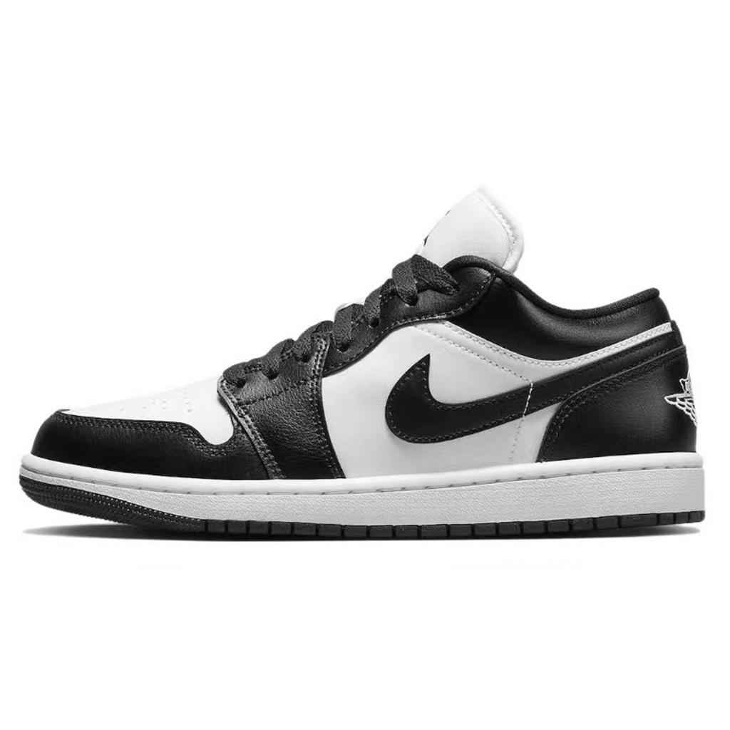 Jordan Air Jordan 1 Slip Resistant Abrasion Resistant Low top Vintage Basketball Shoes Women's Black Pink DC0774-101(Team44-B)