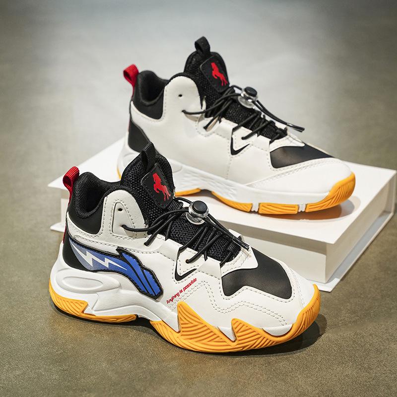 Red Hare Waterproof Boys' Basketball & Running Shoes - Anti-slip, Leather, Autumn/Winter