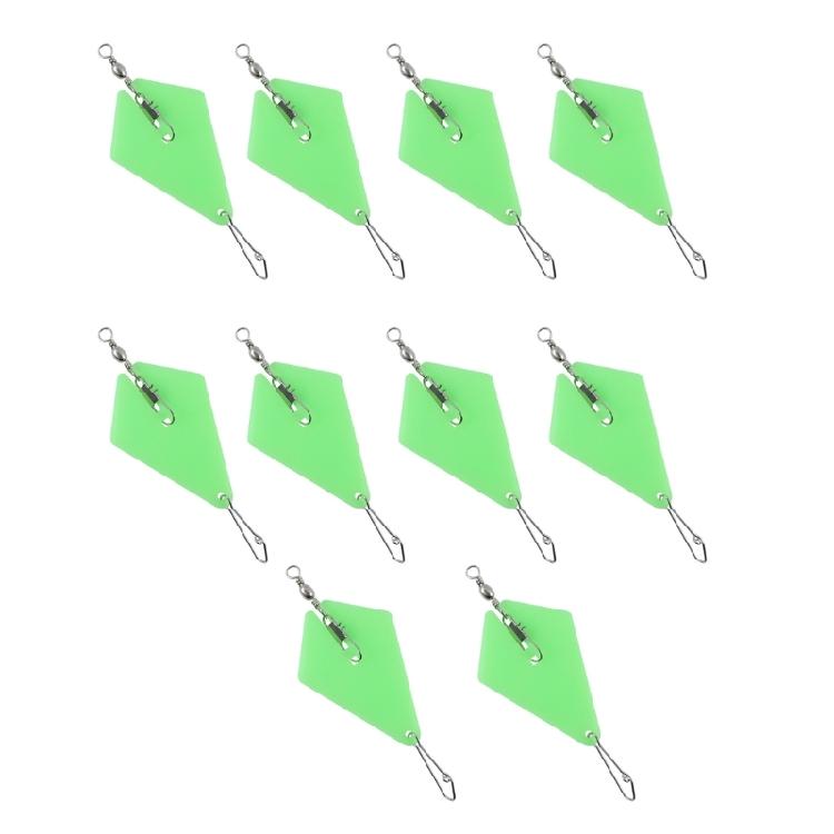 

10Pcs Sea Fishing Sinkers with Luminously Triangular Plate Swivels Snapping Connector Fishing Accessories Easy to Install 1