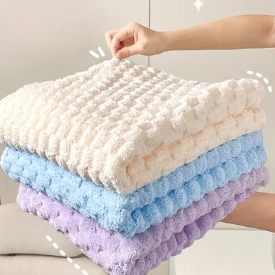 1/4 PCS Microfiber Bath Towel Extra Large 35x70cm, Quick Drying Texture Towel,Coral Velvet Towel