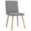 VidaXL Dining Chairs Set of 4 Light Grey Fabric 3315221