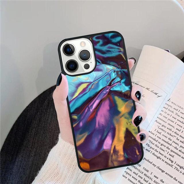 

Hippie Trippy Psychedelic Message Abstract Phone Case Cover For iPhone 17 Air 15 16e 14 13 12 Pro Max 11 Pro Max Plus iPhone 14pro