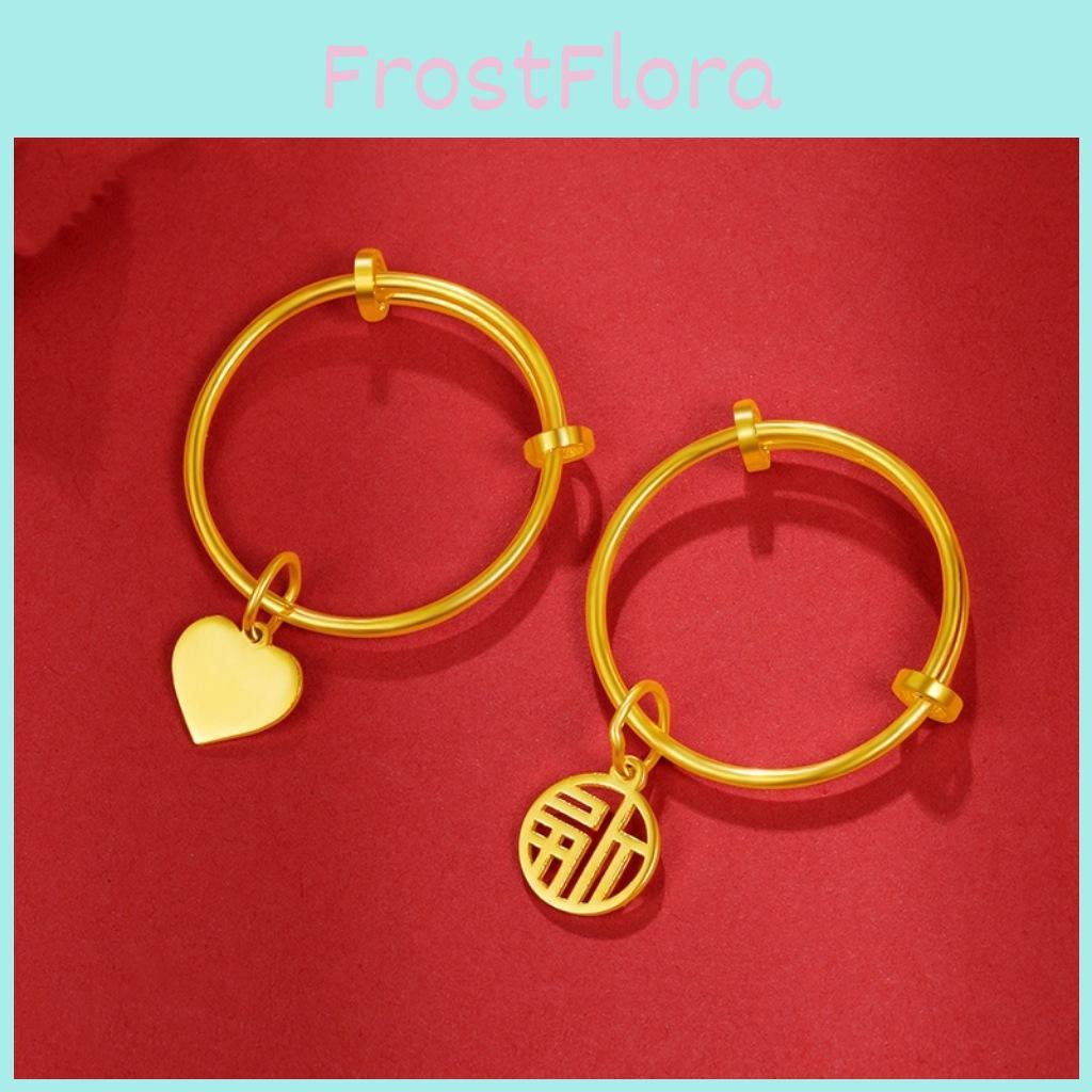 Gold Brass Chic Plated Ring With Customizable Fit And Symbolic Designs For Women