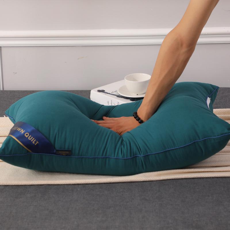 Weißes Rückfederungskissen, einfarbig, weich, bequem, für Schlafzimmer, Bett, Schlafkissen, 5-Sterne-Hotel, Zuhause, Einzelkissen für Erwachsene