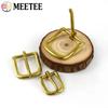 Meetee 2/5 Pezzi 13-38mm Fibbie per Cintura in Ottone Massiccio Spilla Regolabile per Collare per Animali Fibbia di Ricambio per Cinturino di Borsa Accessori Hardware