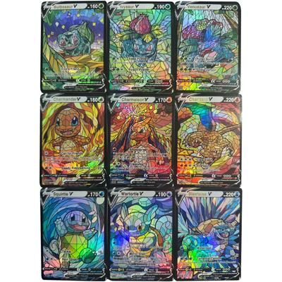 Diy Pokemon Ptcg Eevee Sebekontrola Sběratelská Podepsaná Obchodní Lesklá Karta Anime Kreslený Vánoční Dárek Vysoká Kvalita