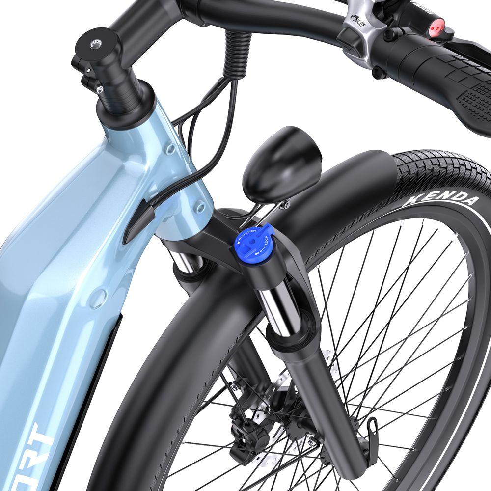 Elektrofahrrad ONESPORT WT05 250W Motor 18,2AH Stadtrad für Pendler Höchstgeschwindigkeit 25 km/h Hydraulische Bremsen Maximale Reichweite 120 km 27,5"x2,25" Reifen