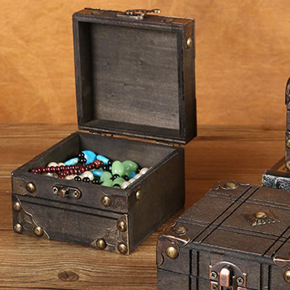 Large Capacity Vintage Jewelry Box Wood Antique Jewelry Box Wooden Jewelry Box  Jewelry Storage
