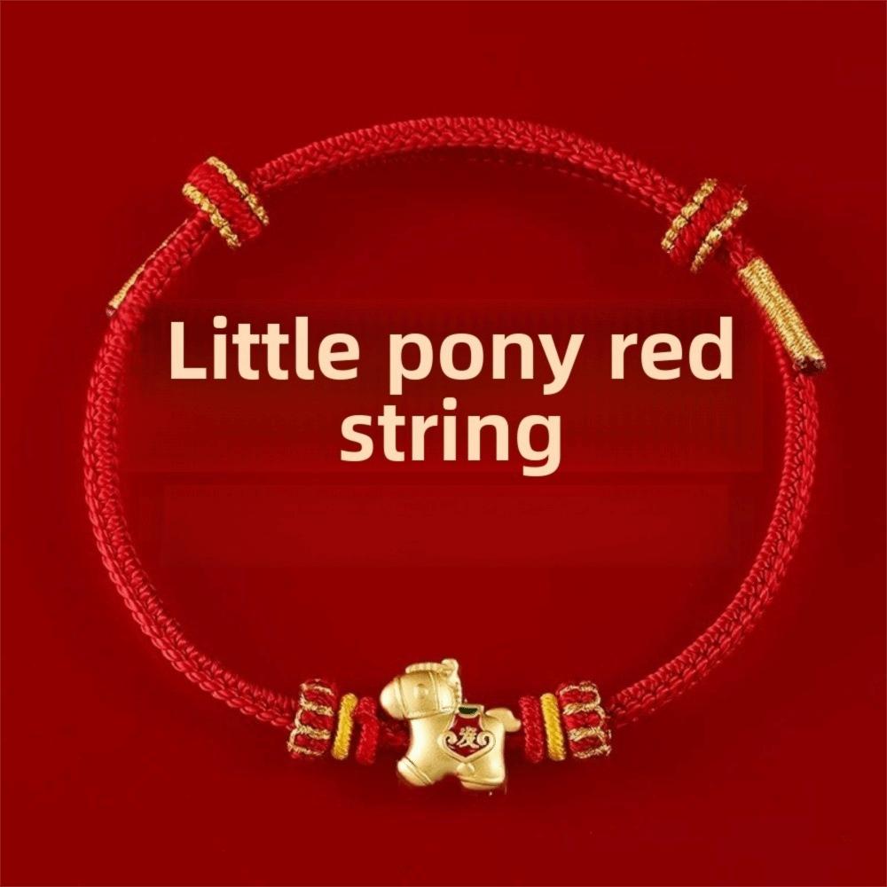 Zodiac Horse Horse Year Bracelet Hand-woven New Year Hand Rope Fortune Bracelet  Spring Festival