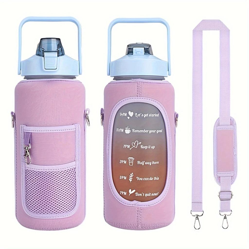 1pc-Outdoor Sports Kettle Cup Protective Case Large Capacity Cup Set Storage Key Mobile Phone Storage
