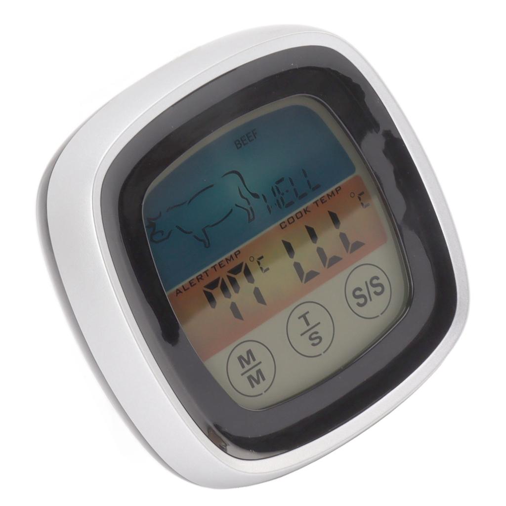 Lebensmittel-Berührungsthermometer Küche Digitalanzeige Timer Thermometer Feld Grillthermometer