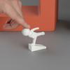 Jijijing Burr-free Doorstop, 3D Printed Stable Door Stop, One-Piece Molding Stopper, Kicking Man Design Doorstop Protects Walls Furniture