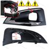 Front Bumper Fog Light Cover Grille 9817136777 For Peugeot 3008 5008 P84 2016 2017 2018 2019 Fog Lamp Grilles Trim Frame