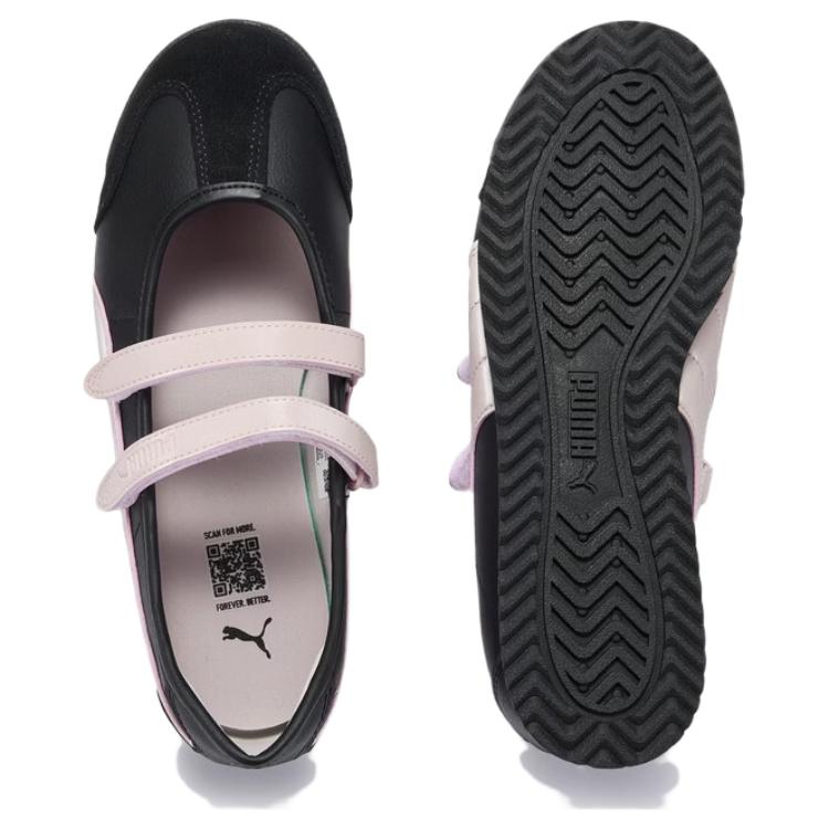 Puma Turino 2 Ballet Comfortable Versatile Mary Jane Shoes Women shoes Black Pink 409079-02