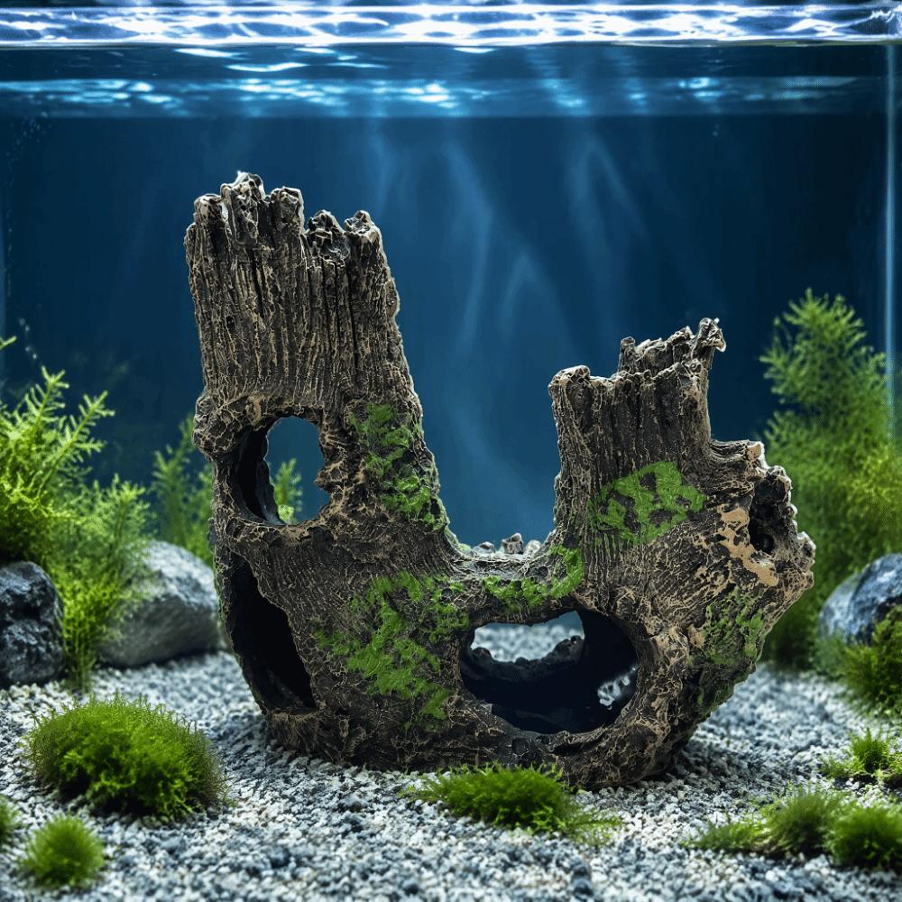 Multi-Cavity Hollow Aquarium Tree Stump Decor Aquarium Shrimp House  Aquarium Tank