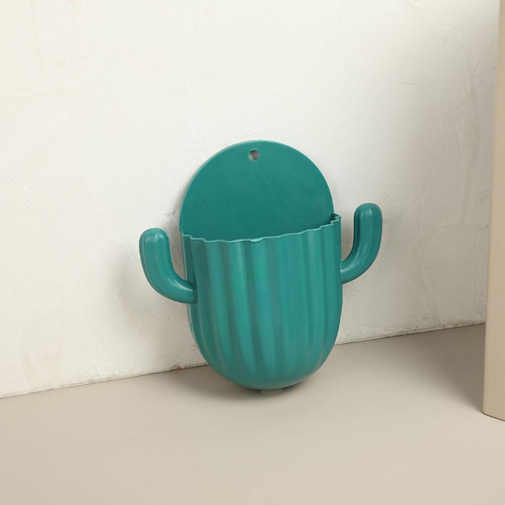 Accessories Wall-mounted Drain Shelf Shaver Organizer Cactus Hook Toothbrush Holder Storage Rack