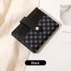 New Women's Short Small Wallet Fashionable Folding Change Bag Classic Contrasting Color Ultra-thin Card Bag