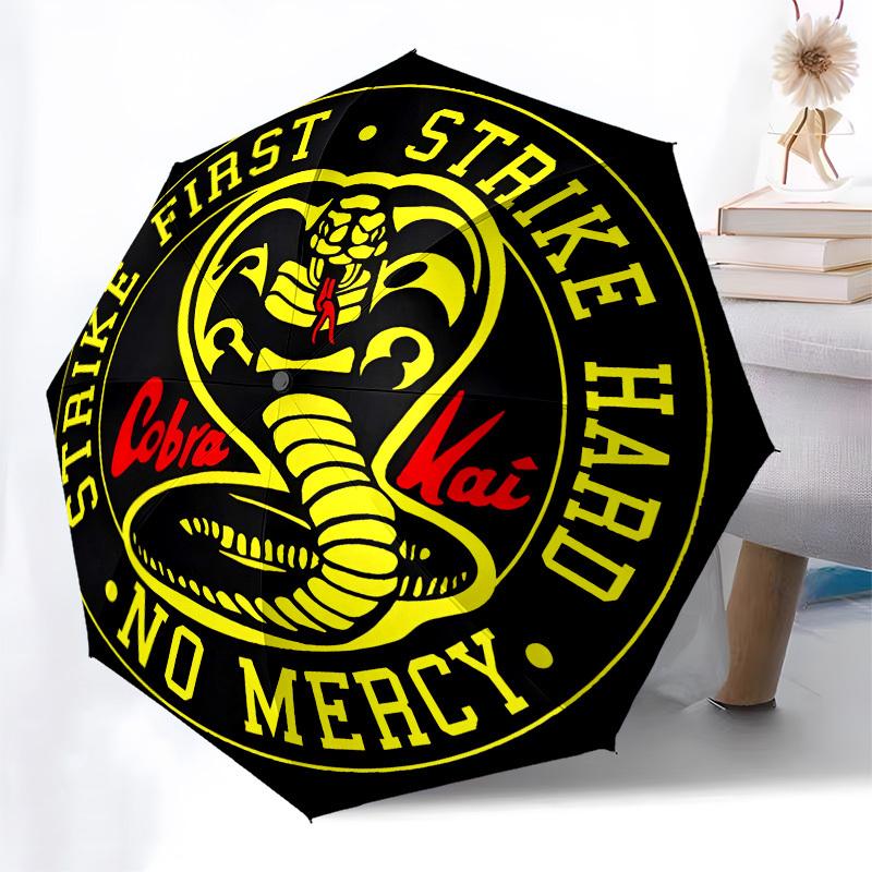 Cobra Kai, Karate Kid Automatic Opening and Closing, 8 rib Structure Portable Umbrella, Suitable for Men and Women in All Seasons  Perfect G