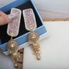 Crystal Ethnic Style Hair Clip Elegant Tassel Side Clip Chinese Style Tassel Hairpin  Bride