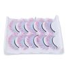 5pcs Colorful Eyelashes Dramatic Gradient Color False Eyelashes   3D  Ing Fake Eyelashes