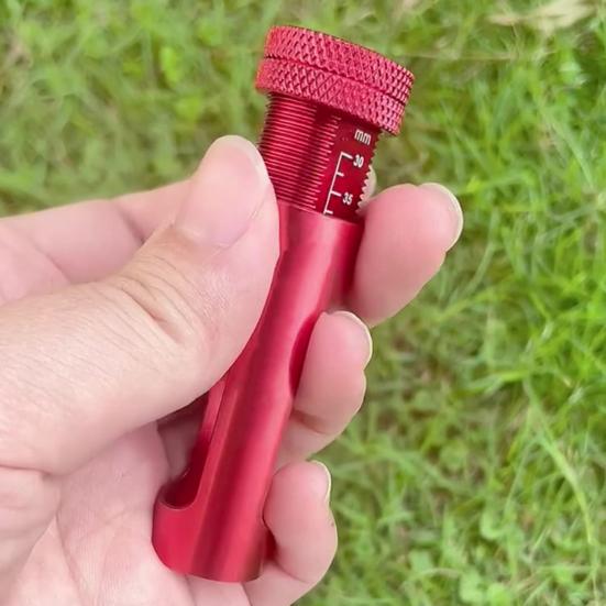 Adjustable Golf Tee Height Setter 20-40mm Aluminum Alloy Tee Height Elevator Tool for Consistent Swings Training Accessories