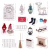 Festive Doll House Door Set Creative Christmas Gnomes Decorations Party Holiday Scene Unique Holiday Accessory Kits