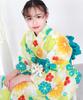 Yukata One Change 3 Piece Set Heiko Junior Girls [KYOETSU] Set, Yukata, Piece, Girls, Unbleached, Weave, (Yukata, Obi, Geta), (6.Kyoume Play, 140cm)