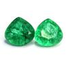 Pear Cut Natural Colombian Emerald Green 17-19 Ct Pair Beautiful Loose Gemstone
