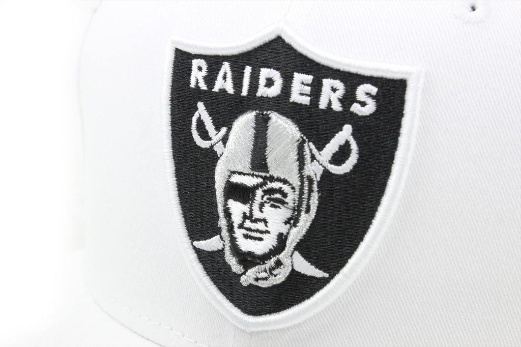 New Era 9Fifty Las Vegas Raiders NFL Free Size Cap, White,