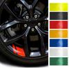 Creative Reflective Wheel Sticker with Strong Material Construction Night Visible for Car & Motorcycles Hub Decoration
