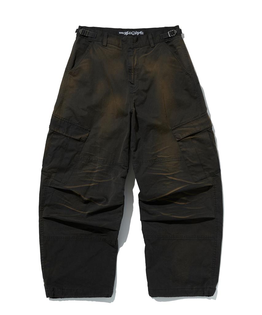 Seuweideu Washed Cargo Pants [Dark Black]