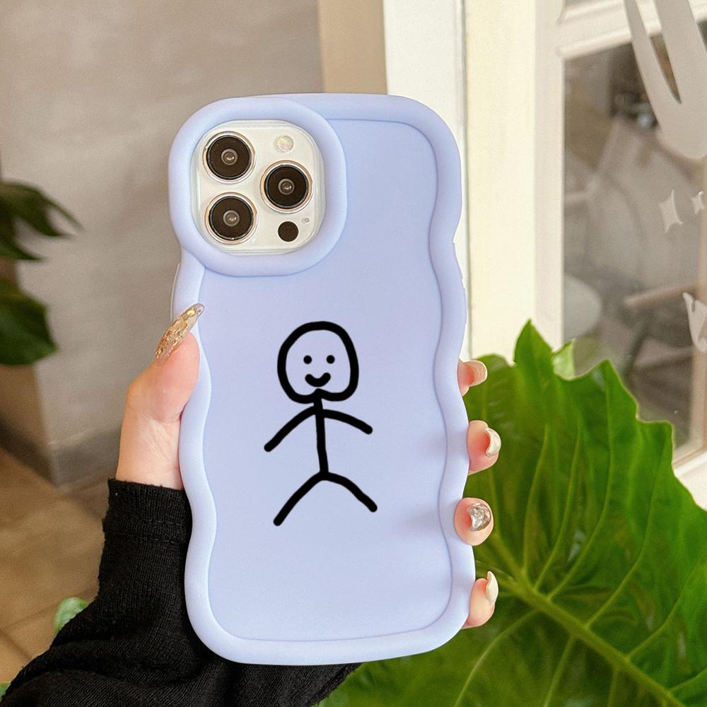 Чехлы для телефонов N79 Cartoon Matchman art Macaron Wavy Edge для iPhone 16 Pro — фото 6