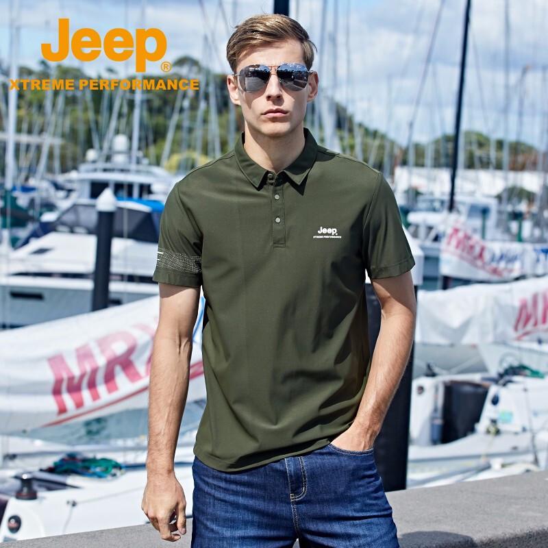Jeep Men s Business Casual Short Sleeve T-Shirt