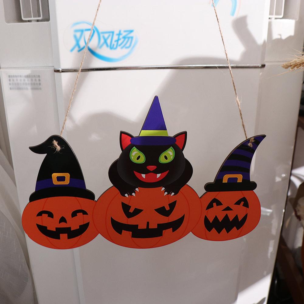 Wooden Halloween Welcome Sign Pumpkin Shape Pumpkin Porch Sign Indoor Outdoor Use