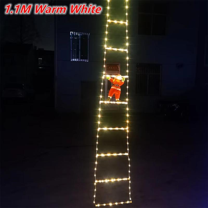 Christmas LED Santa Claus Climbing Ladder Light USB Plug 8 Flashing Modes Home Navidad Party Decoration Xmas Tree Wall Window