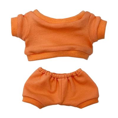 Niannyyhouse 15 cm pliušiniai drabužiai sportinė apranga sportinės kelnės medvilniniai lėlės drabužiai pasipuošti (oranžinė, 15 cm)