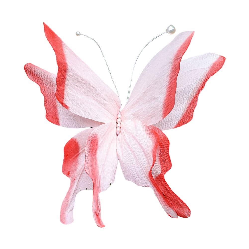 

Барвисті Імітовані Ручної Роботи Квіти Шовк 3D Шовкова Пряжа Метелик Сад A