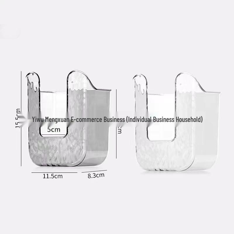 Wall-Mounted, Punch-Free Wet Wipe & Tissue Storage Box for Bathroom and Kitchen