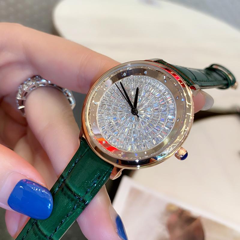 Watch Gypsy Star Diamond Luxury Fashion Leather Rhinestone Waterproof High-End Women'S Watch
