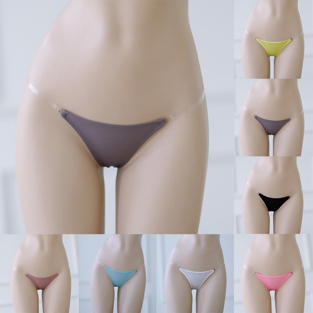 Adjustable Waisted Thongs G String Ice Silk Lingerie Low-Rise