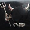 Car Little Devil Pattern Demon Horn Sticker 3d Reflective Decal Waterproof For