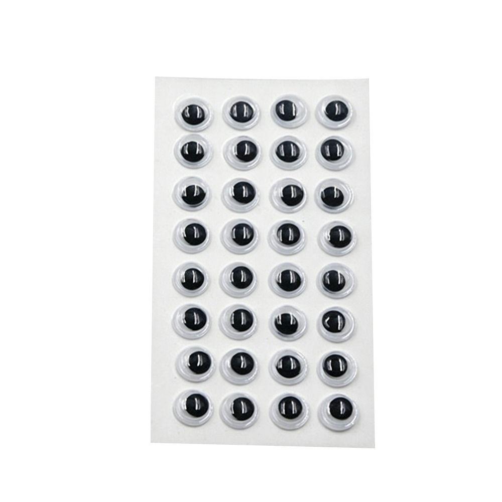 1Sheet 3D Dolls Activity Eyes Black&White Kindergarten Handmade Dolls Eyes Wiggling Moving Eyes