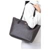 Coach Borsa Tote con Chiusura a Zip, Borsa Shopping in PVC, Borsa a Spalla Grande da Donna, Marrone Scuro 4455-IMAA8