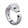 Domineering Leopard Head Women 'S Finger Ring With Micro Inlaid Cubic Zircon High End Jewelry Women Rings Open RingsLuxury Finger Ring