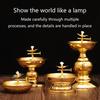 Lamp Holder Alloy Oil Lamp Dish Cooking Oil Lamp Butter Lamp Household Ever-burning Lamps Buddhist Supplies Dropshipping