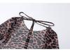 2021 Spring Women's Halter Neck Flared Sleeve Backless Slim-Fit Dress