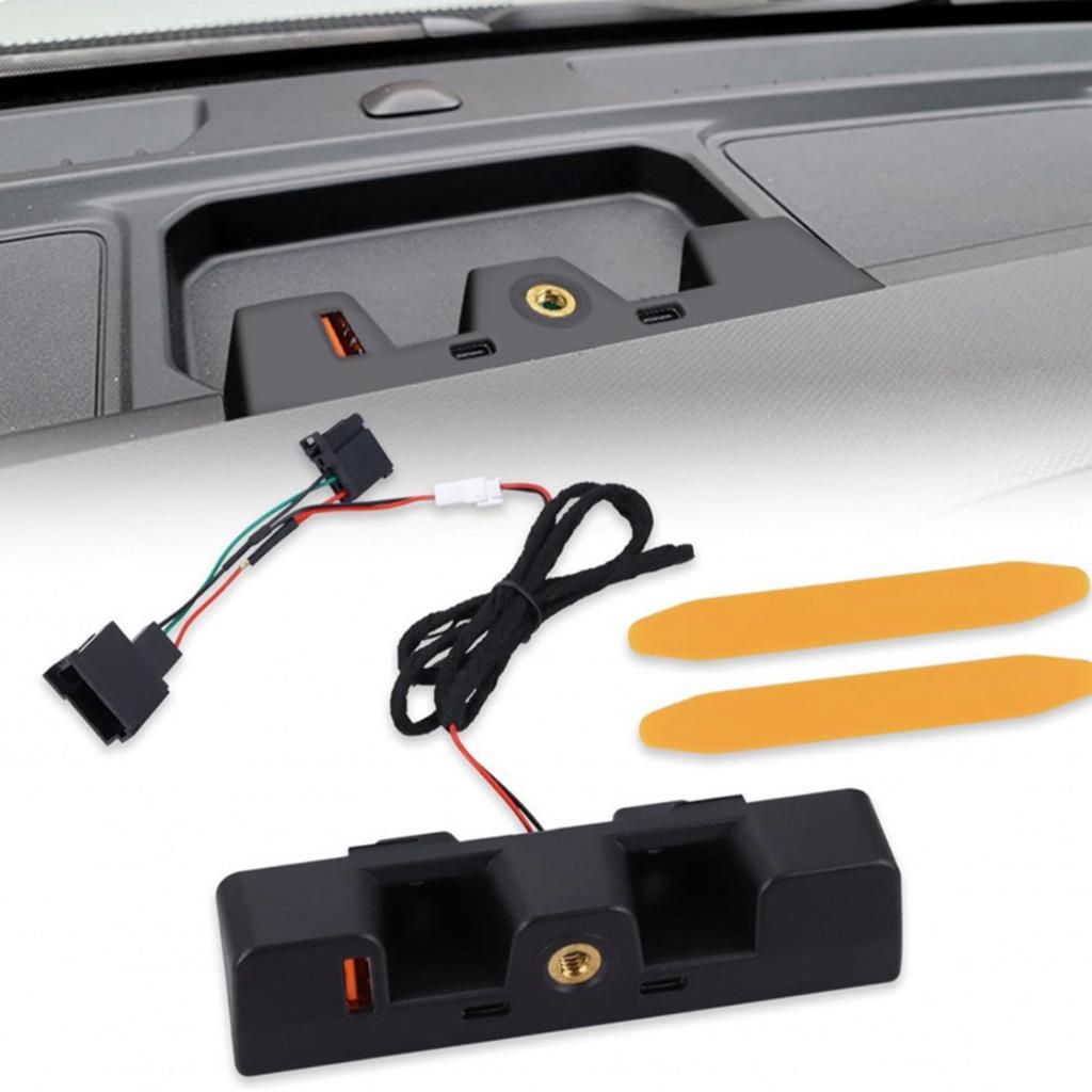 Versatile Compact High Speed Dashboard USB Charging Station 3 Ports Type C Adapter Suitable For MP3 Tablet Laptop Phone