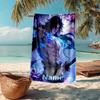 Custom Name Ultra-Soft Beach Towel with League of Legends Theme,Ideal for Pool - Camping, Diving - Perfect Travel Essential, Vibrant Beach Towel.