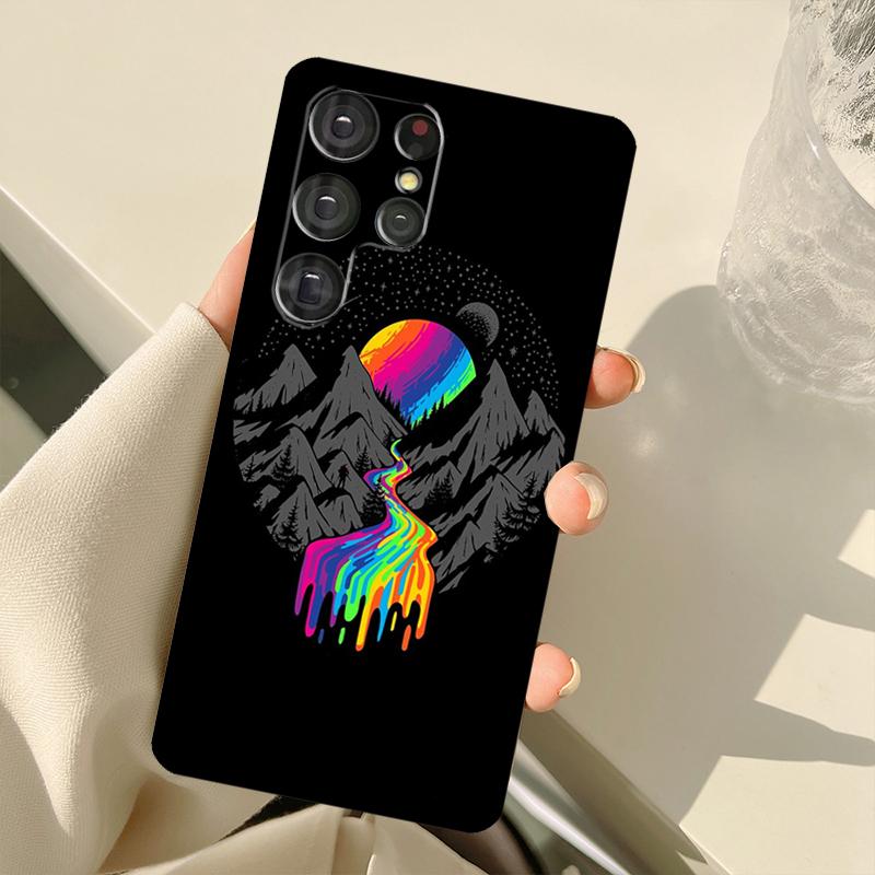 Nature Mountain Peaks For Samsung Galaxy S23 S22 Ultra S21 S20 FE S8 S9 S10 Note 10 Plus Note 20 Ultra Phone Case